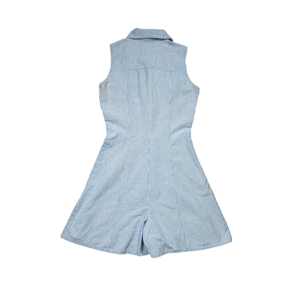 80’s Blue Gingham Jumper - Picture 4 of 4